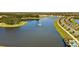 Picturesque lake featuring fountains, walking paths, and surrounding greenery, showcasing community amenities at 1548 Planters Point Rd, Kissimmee, FL 34744