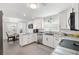 Bright kitchen featuring white cabinets, stainless steel appliances, and granite countertops at 2015 Palo Alto Ave, The Villages, FL 32159