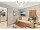 Cozy living room with stylish furniture, decor, and an adjacent kitchen view at 421 W 10Th Ave, Mount Dora, FL 32757
