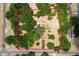 Aerial view outlining the property boundaries of a house surrounded by lush trees at 43411 State Road 19, Altoona, FL 32702