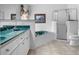 Bathroom features a garden tub, shower, dual sinks, and tile flooring at 4547 Inverness Dr, Leesburg, FL 34748
