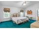 Vaulted ceiling in main bedroom with ensuite and a king size bed at 4547 Inverness Dr, Leesburg, FL 34748