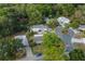 Aerial view of homes nestled among lush green trees, showcasing the neighborhood's serene setting at 522 Saint Andrews Blvd, Lady Lake, FL 32159