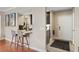 Inviting living space with wood floors and open sight lines at 1021 Siena Park Blvd # 204, Kissimmee, FL 34747