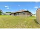 Well-maintained backyard featuring a home's rear elevation and expansive lawn at 10465 Se 41St Ter, Belleview, FL 34420