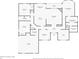 Detailed floor plan showcasing the layout of a home including the kitchen, living room, bedrooms and garage at 10465 Se 41St Ter, Belleview, FL 34420