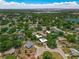 A serene aerial of the community, featuring lush greenery and a glistening lake backdrop at 111 Ridgeview Cir, Eustis, FL 32726
