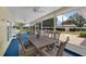 Inviting covered patio, a perfect spot for relaxation and outdoor gatherings at 111 Ridgeview Cir, Eustis, FL 32726