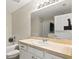 Bright bathroom featuring a large mirror and bathtub at 14350 Se 36Th Ave, Summerfield, FL 34491