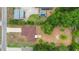 Aerial view showing the house, driveway, surrounding yard and neighborhood at 14490 Se 96Th Ter, Summerfield, FL 34491