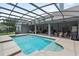Inviting screened-in pool with patio and outdoor seating area at 19624 Spring Oak Dr, Eustis, FL 32736