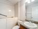 Accessible bathroom with walk-in tub, grab bars, and a single sink vanity at 2202 Kershaw Rd, The Villages, FL 32162
