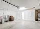 Spacious two-car garage with ample room for parking and storage at 2202 Kershaw Rd, The Villages, FL 32162