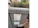 Close-up side view of the outside AC unit at 23130 Brouwertown Rd, Howey In The Hills, FL 34737