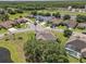 Expansive aerial view of a suburban neighborhood featuring well-maintained homes and lush landscaping at 4879 Brightmour Cir, Orlando, FL 32837