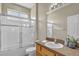 Bathroom featuring a shower, vanity and neutral color scheme at 4879 Brightmour Cir, Orlando, FL 32837