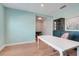 Spacious office area with hardwood flooring, neutral paint and natural light at 678 Blackstone St, Minneola, FL 34715