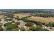 Aerial view showcasing the property's location within a lush, green neighborhood setting at 8635 Se 156 St, Summerfield, FL 34491