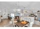 Open concept: view of the dining area, living room, and kitchen at 8635 Se 156 St, Summerfield, FL 34491