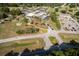 Aerial view of the community clubhouse, golf course, tennis courts, pool and parking area at 8738 Sw 95Th Ln # B, Ocala, FL 34481