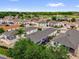 An aerial view of homes in a quiet neighborhood near a tranquil lake and green spaces at 8932 Se 168Th Sedgwick Pl, The Villages, FL 32162