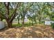 Expansive backyard featuring mature trees and serene water views, perfect for outdoor enjoyment at 11126 Oakshore Ln, Clermont, FL 34711