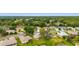 A panoramic aerial view of a lush community, showcasing well-maintained homes and scenic landscaping at 12687 Se 90Th Ter, Summerfield, FL 34491