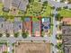 Aerial view of house with neighboring community featuring manicured lawns and street view at 14513 Winter Stay Dr, Winter Garden, FL 34787