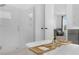 This bathroom features glass-enclosed shower and soaking tub with a bamboo caddy at 14513 Winter Stay Dr, Winter Garden, FL 34787