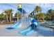 Community water park featuring slides and splash area for hours of fun in the sun, surrounded by swaying palms at 14513 Winter Stay Dr, Winter Garden, FL 34787