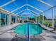 Screened pool with outdoor seating perfect for relaxing on a hot day at 17563 Se 122Nd Ter, Summerfield, FL 34491