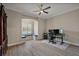 Bright office with a ceiling fan and large window seat at 2125 Horizon Run, The Villages, FL 32162