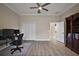 Bright office with a ceiling fan and closet for storage at 2125 Horizon Run, The Villages, FL 32162
