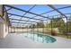 Beautiful screened-in pool area perfect for relaxation and entertainment in a private backyard setting at 2304 Clementine Trl, Clermont, FL 34714