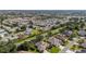 Drone shot features a peaceful neighborhood, highlighting the well-kept homes and green spaces at 2348 Riley Rd, The Villages, FL 32162