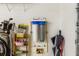 Garage featuring shelving and water filtration system at 2348 Riley Rd, The Villages, FL 32162