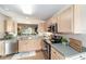 Bright kitchen with stainless steel appliances, light wood cabinets, and plenty of counter space for meal preparation at 3393 Talley Ridge Dr, The Villages, FL 32162