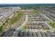 Beautiful aerial shot showcases a well-planned neighborhood with neat rows of homes and green spaces, offering a serene living environment at 503 Vigo St, Davenport, FL 33837