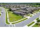 Aerial view of a residential neighborhood, showcasing well-maintained homes and landscaped yards at 503 Vigo St, Davenport, FL 33837