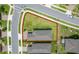 Aerial of property highlighting the well-maintained lawn, and the house's roof, surrounded by a quiet and friendly neighborhood at 503 Vigo St, Davenport, FL 33837