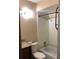 Bathroom with a toilet, vanity, tub, and shower at 507 Bates Ave, Eustis, FL 32726