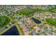 A panoramic aerial view showcasing this community's lush landscaping, scenic ponds, and mature trees at 537 Montage Ln, Kissimmee, FL 34759