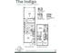 Detailed floor plan showcasing a 3-bedroom, 2.5-bath layout with a 2-car garage and courtyard at 6484 Barnstorm Way, St Cloud, FL 34771