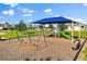 Community playground with swings, slide, and seating areas at 674 Anna Ridge Rd, Minneola, FL 34715