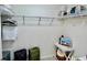 Well-organized walk-in closet with shelving, space for storage, and modern decor at 7394 Lussier Ct, The Villages, FL 34762