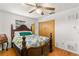 Bedroom featuring decorative bed frame and closet at 800 Jefferis Ct, Eustis, FL 32726
