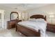 This main bedroom features a large bed, furniture, and modern ceiling fan at 802 San Salvador Dr, The Villages, FL 32159