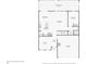 First floor plan featuring kitchen, living room, dining room, office, bedroom, screened patio, foyer, and garage at 1155 Dora Parc Ln, Mount Dora, FL 32757