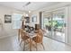 Bright dining area with sliding glass doors that open to a patio for outdoor dining and relaxation at 12118 Se 175Th Loop, Summerfield, FL 34491