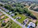 An aerial view showing the home's location within a quiet, tree-lined neighborhood at 13875 Se 97Th Ave, Summerfield, FL 34491